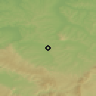 Shaded relief of the 51 km around Nuşfalău, drawn from the GMTED2010 grid