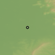 Shaded relief of the 50 km around Odoreu, drawn from the GMTED2010 grid