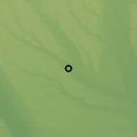 Shaded relief of the 52 km around Balş, drawn from the GMTED2010 grid