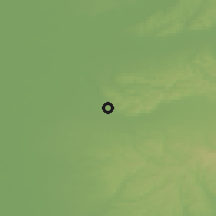 Shaded relief of the 51 km around Oradea, drawn from the GMTED2010 grid