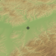 Shaded relief of the 51 km around Orăştie, drawn from the GMTED2010 grid
