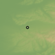 Shaded relief of the 51 km around Oşorheiu, drawn from the GMTED2010 grid