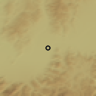 Shaded relief of the 51 km around Ozun, drawn from the GMTED2010 grid