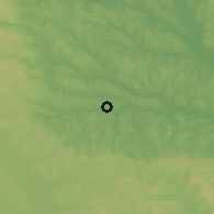 Shaded relief of the 51 km around Bălţaţi, drawn from the GMTED2010 grid