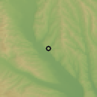 Shaded relief of the 51 km around Pănceşti, drawn from the GMTED2010 grid