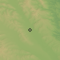 Shaded relief of the 51 km around Paşcani, drawn from the GMTED2010 grid