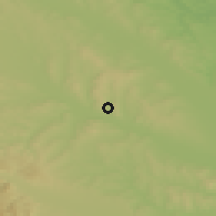 Shaded relief of the 50 km around Pătrăuţi, drawn from the GMTED2010 grid