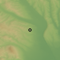 Shaded relief of the 51 km around Păuneşti, drawn from the GMTED2010 grid