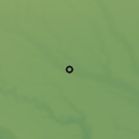 Shaded relief of the 52 km around Peretu, drawn from the GMTED2010 grid