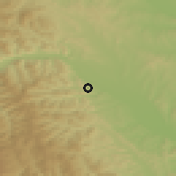 Shaded relief of the 51 km around Piatra Şoimului, drawn from the GMTED2010 grid