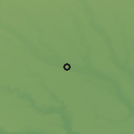 Shaded relief of the 52 km around Plosca, drawn from the GMTED2010 grid