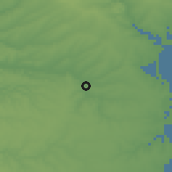Shaded relief of the 52 km around Poartă Alba, drawn from the GMTED2010 grid
