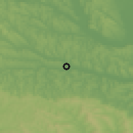 Shaded relief of the 51 km around Podu Iloaiei, drawn from the GMTED2010 grid