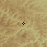 Shaded relief of the 51 km around Poiana Teiului, drawn from the GMTED2010 grid