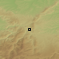 Shaded relief of the 51 km around Poieni, drawn from the GMTED2010 grid