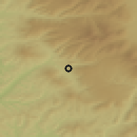 Shaded relief of the 51 km around Praid, drawn from the GMTED2010 grid