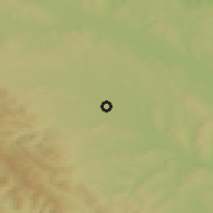 Shaded relief of the 50 km around Rădăuţi, drawn from the GMTED2010 grid