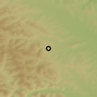 Shaded relief of the 51 km around Agapia, drawn from the GMTED2010 grid