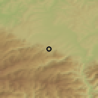 Shaded relief of the 51 km around Răşinari, drawn from the GMTED2010 grid