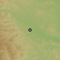 Shaded relief of the 51 km around Rediu, drawn from the GMTED2010 grid