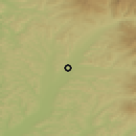 Shaded relief of the 51 km around Reghin, drawn from the GMTED2010 grid