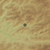 Shaded relief of the 50 km around Repedea, drawn from the GMTED2010 grid