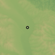 Shaded relief of the 51 km around Roman, drawn from the GMTED2010 grid