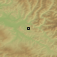 Shaded relief of the 50 km around Rona de Sus, drawn from the GMTED2010 grid