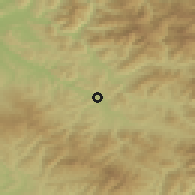 Shaded relief of the 50 km around Rozavlea, drawn from the GMTED2010 grid
