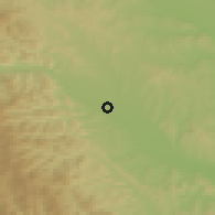Shaded relief of the 51 km around Roznov, drawn from the GMTED2010 grid