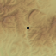 Shaded relief of the 51 km around Rucăr, drawn from the GMTED2010 grid