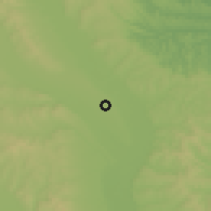 Shaded relief of the 51 km around Săbăoani, drawn from the GMTED2010 grid