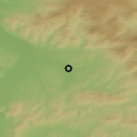 Shaded relief of the 51 km around Săcălaşeni, drawn from the GMTED2010 grid