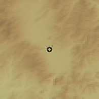 Shaded relief of the 51 km around Sâncrăieni, drawn from the GMTED2010 grid