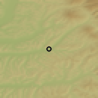 Shaded relief of the 51 km around Sângeorgiu-de-Pădure, drawn from the GMTED2010 grid