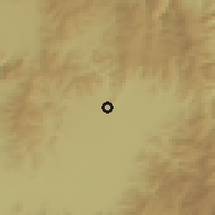 Shaded relief of the 51 km around Sânzieni, drawn from the GMTED2010 grid