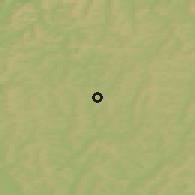 Shaded relief of the 51 km around Sărmaşu, drawn from the GMTED2010 grid