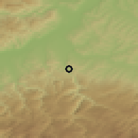Shaded relief of the 51 km around Săsciori, drawn from the GMTED2010 grid