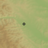 Shaded relief of the 51 km around Săvineşti, drawn from the GMTED2010 grid