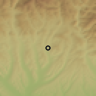 Shaded relief of the 51 km around Schitu-Goleşti, drawn from the GMTED2010 grid