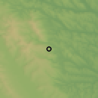 Shaded relief of the 51 km around Scobinţi, drawn from the GMTED2010 grid