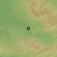 Shaded relief of the 51 km around Sebiş, drawn from the GMTED2010 grid