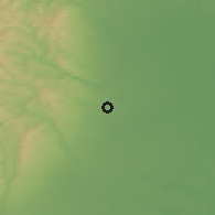 Shaded relief of the 51 km around Sihlea, drawn from the GMTED2010 grid