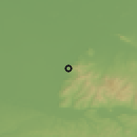 Shaded relief of the 51 km around Şiria, drawn from the GMTED2010 grid