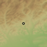 Shaded relief of the 51 km around Slănic, drawn from the GMTED2010 grid