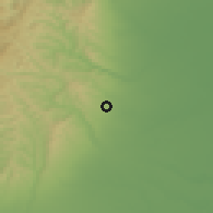 Shaded relief of the 51 km around Slobozia Bradului, drawn from the GMTED2010 grid