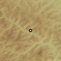 Shaded relief of the 51 km around Solca, drawn from the GMTED2010 grid