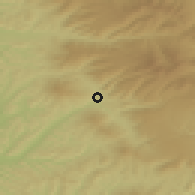 Shaded relief of the 51 km around Sovata, drawn from the GMTED2010 grid