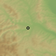 Shaded relief of the 51 km around Ştefan cel Mare, drawn from the GMTED2010 grid