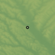 Shaded relief of the 50 km around Ştefăneşti, drawn from the GMTED2010 grid